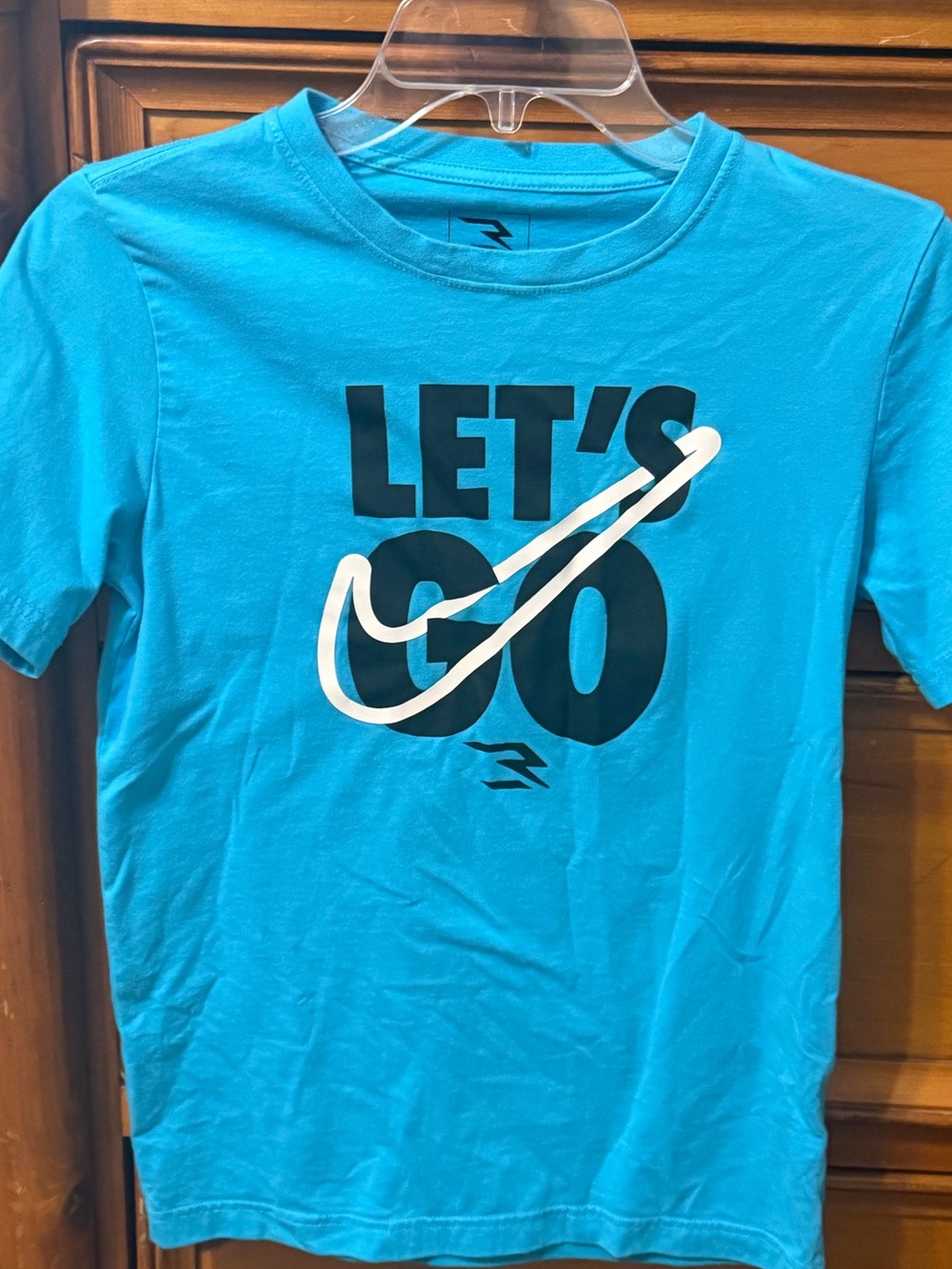 Nike Let’s Go Graphic Tee - Blue Kids Shirt
